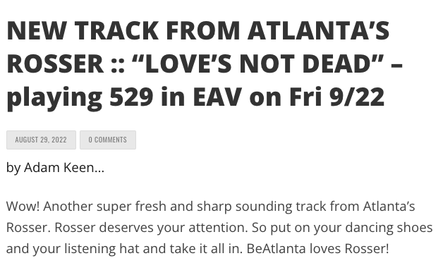 SKU#L110_CUSTOMER REVIEW: Love's Not Dead on BeAtlanta.com